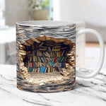 3D Bücherregal Tasse