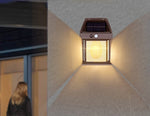 Solarbetriebene Außenwandlampe mit Bewegungsmelder