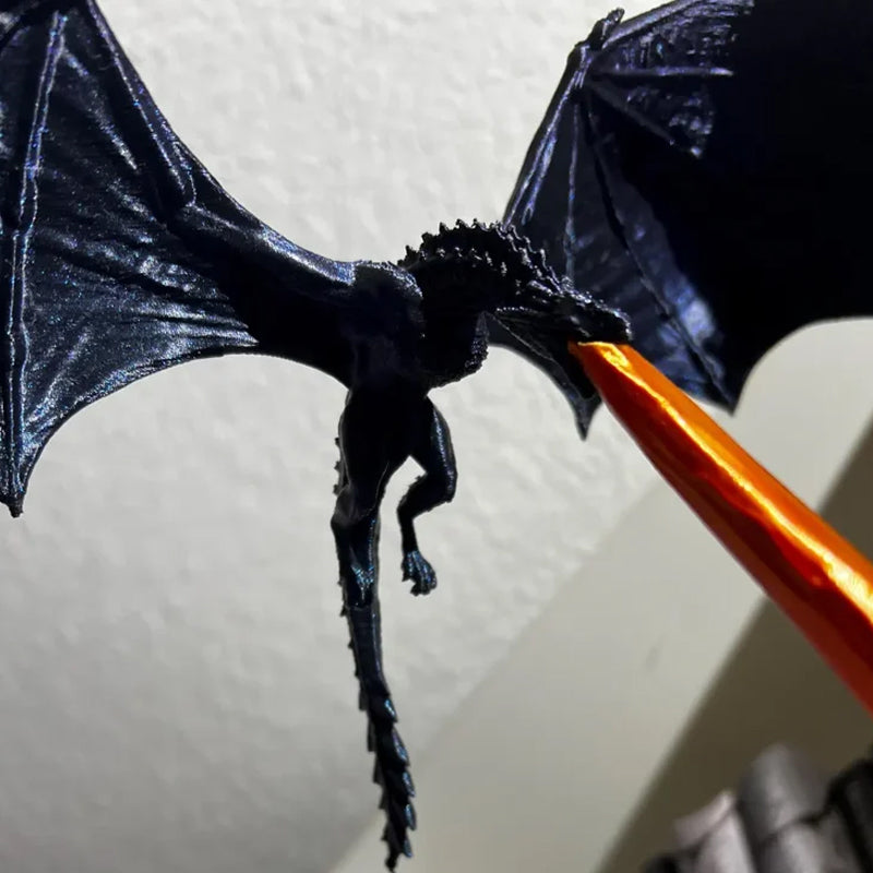 Bücherregal mit Drachenflamme – Dekorative Buchstütze