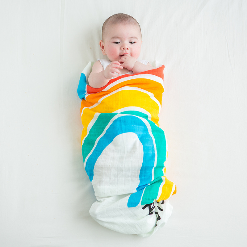 Wickeltuch aus Musselin und Babydecke für Neugeborene