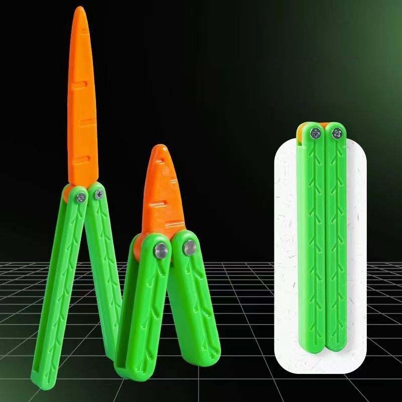 Karotten-Inspirierter Schmetterlingsspielzeug-Messer