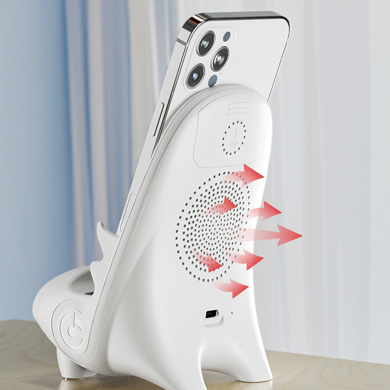 FlexCharge Stuhl – Kabelloses Schnellladegerät & Telefonhalter in Stuhlform
