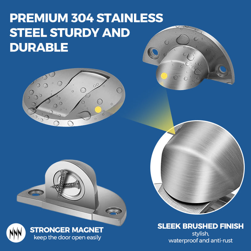 Eleganter Magnetischer Türstopper aus Edelstahl | DoorGuard