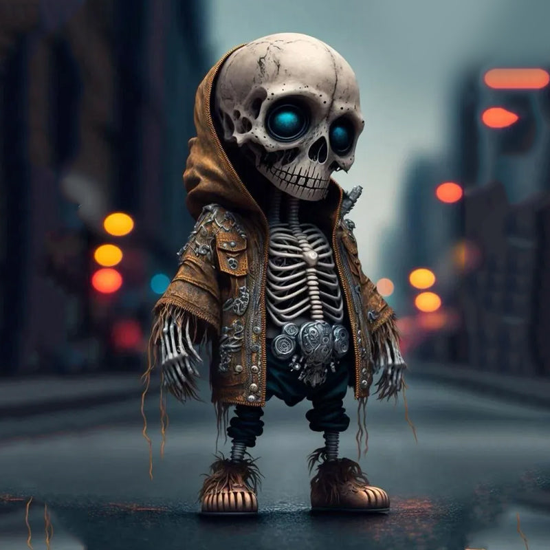 Moderne Schädel-Skulptur | Kunstvolle Deko für Ihr Zuhause
