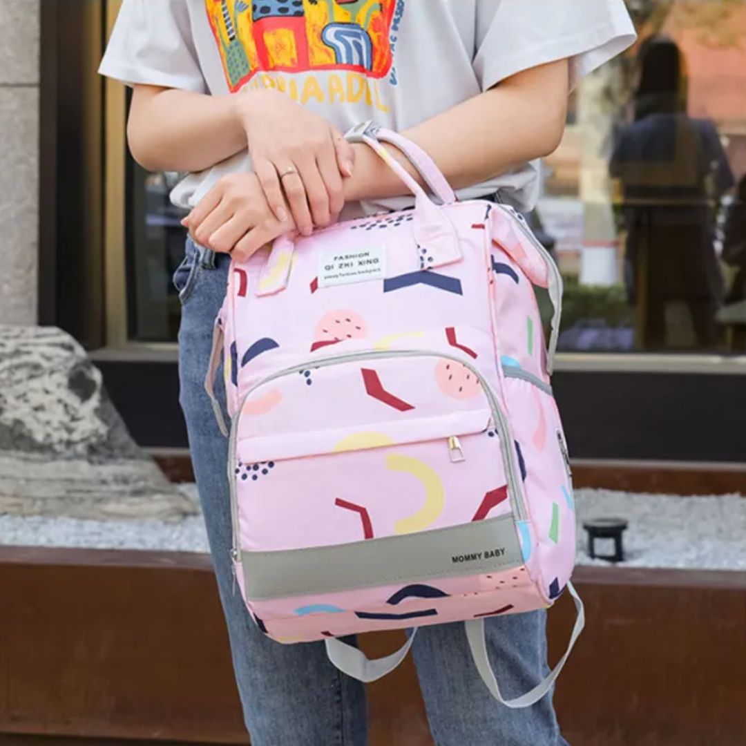 Großer Baby-Rucksack mit vielen Fächern – Wickelrucksack für Eltern