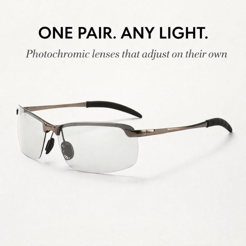 Fotoanpassende Sonnenbrille mit UV400-Schutz