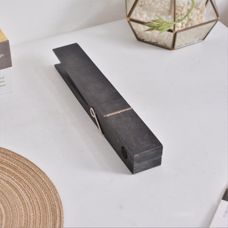 Praktischer Handtuchhalter aus Holz mit Clip
