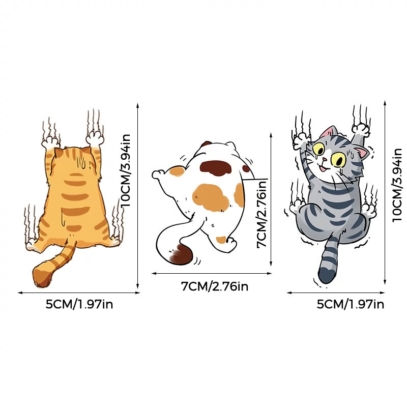 Niedliche Katzen Comic Aufkleber für Autos