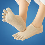 Unsichtbare Zehensocken für Damen – Rutschfeste, atmungsaktive Mesh, niedriger Schnitt, Blasenprävention und ganztägige Frische