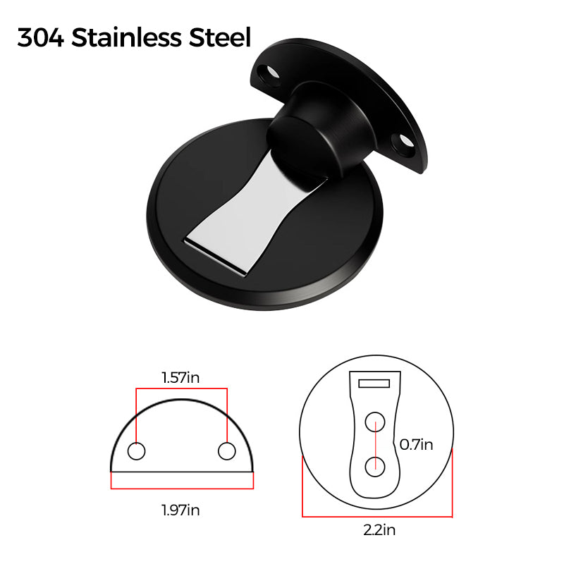 Eleganter Magnetischer Türstopper aus Edelstahl | DoorGuard