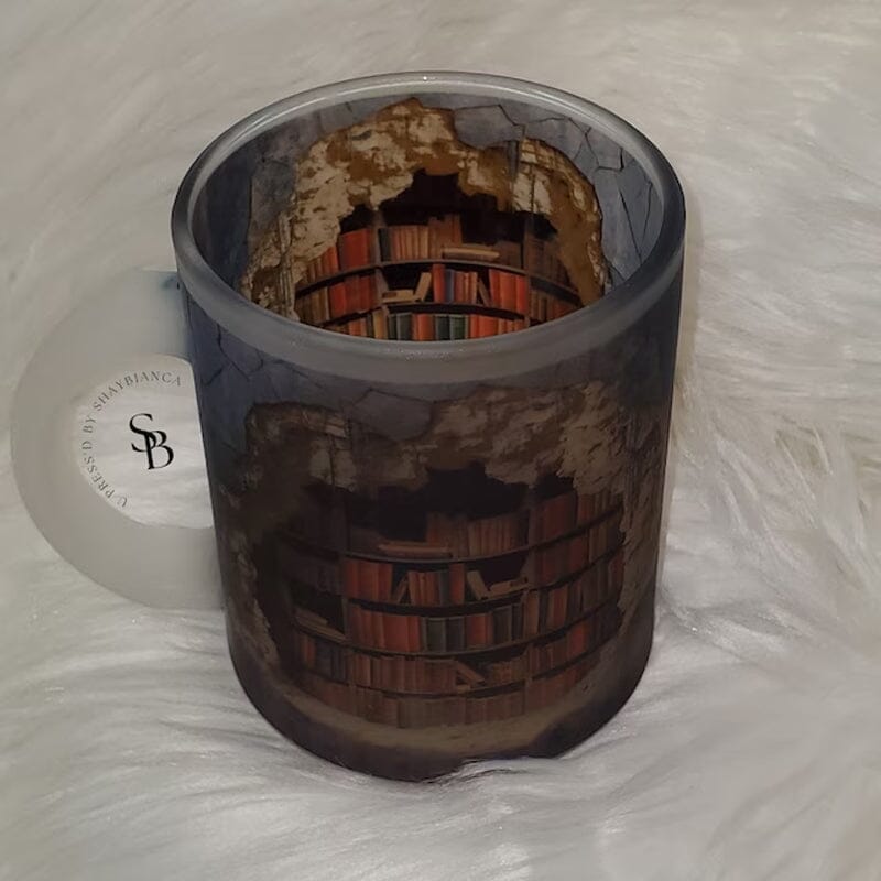 3D Bücherregal Tasse | Bücherfreund