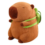 Kuschelige Capybara mit hilfreichem Schildkröten-Rucksack