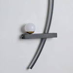 Moderne LED Wandleuchte mit geschwungener Form und Lichtmodi