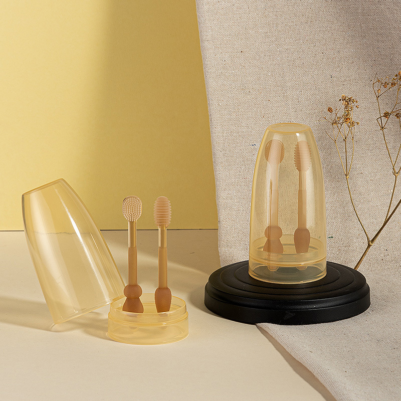 Silikon Zahnbürsten für Babys – Praktisches Set mit Reisebox