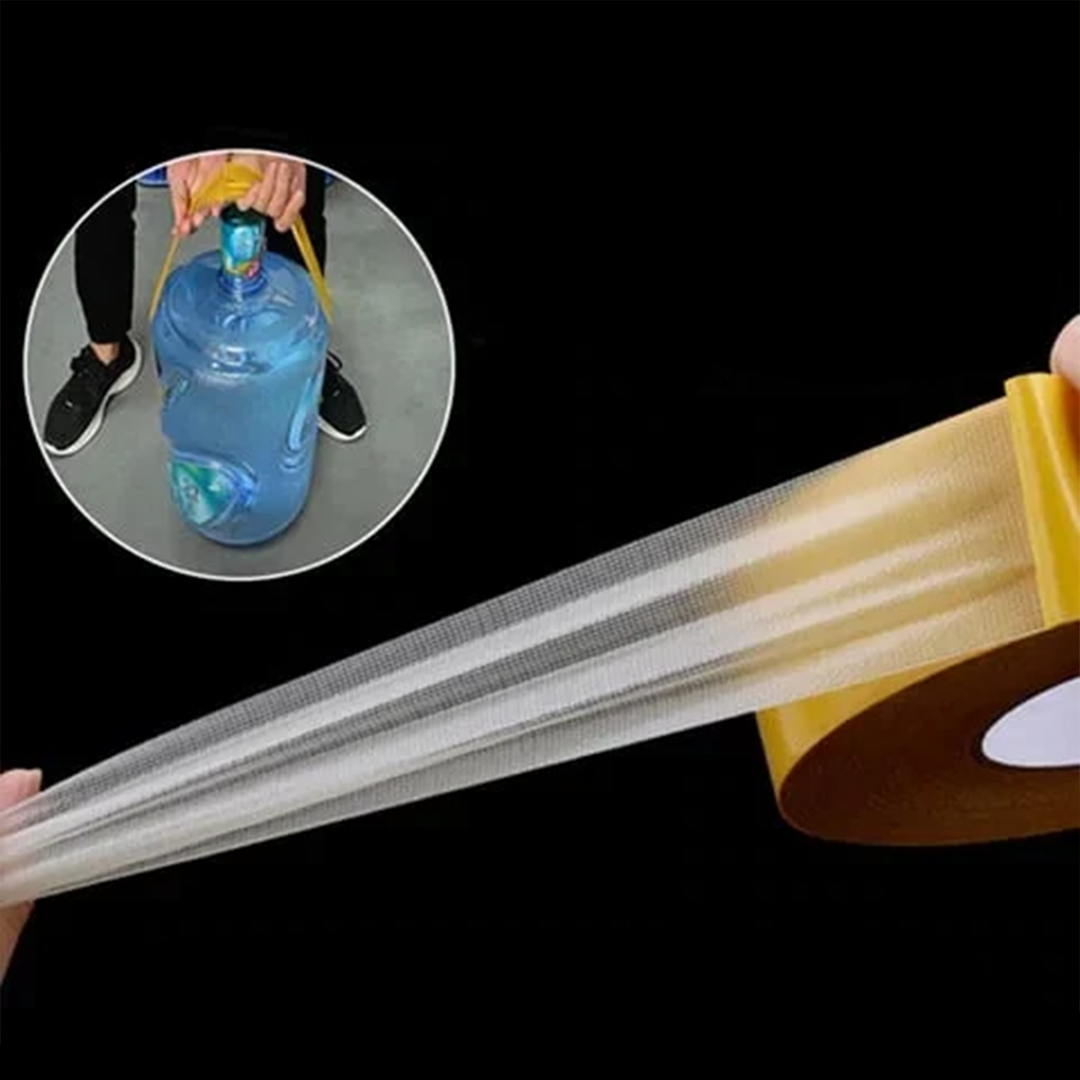 Transparente, haftfeste Klebebandrolle