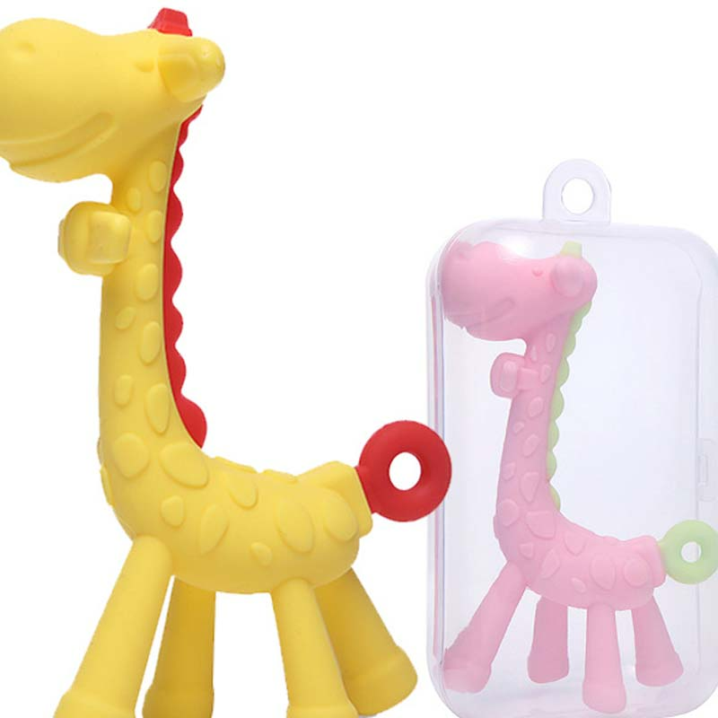 Silikon Beißspielzeug für Babys in Giraffenform