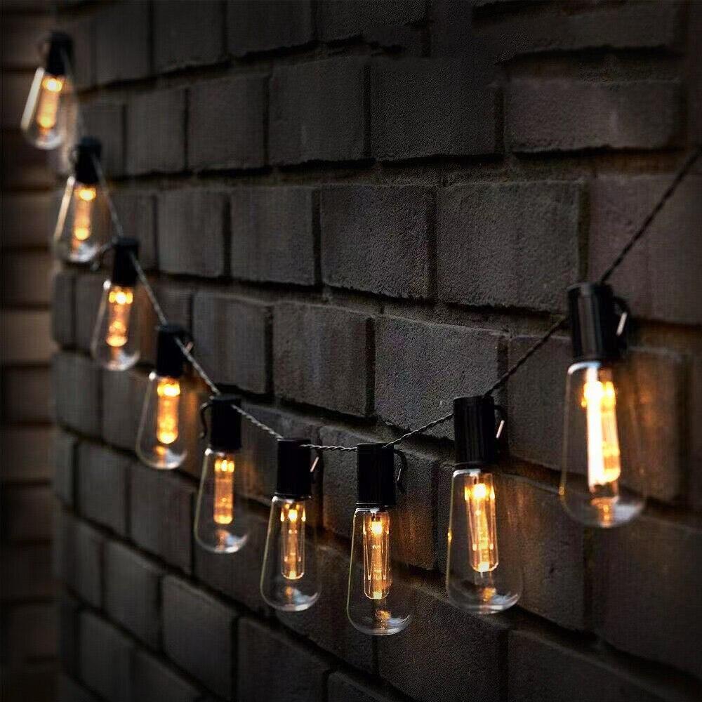 Solarbetriebene Lichterkette für Außenbereiche