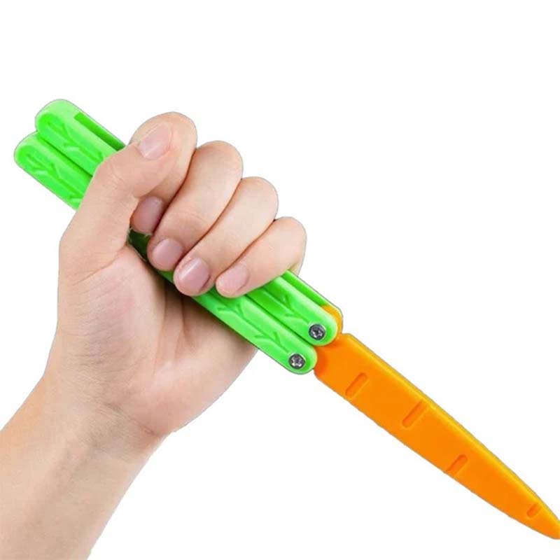 Karotten-Inspirierter Schmetterlingsspielzeug-Messer
