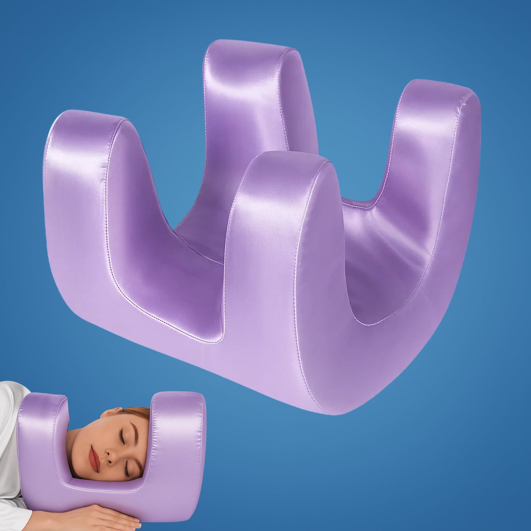 Nachttraum | Anti-Falten-Kissen – Innovativer Memory-Schaum – Ergonomisches Design – Hautpflegefördernd – Ideal für Seiten- und Rückenschläfer