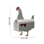 Country Life Mailbox | Charming Design | Weatherproof Metal | 20x20x10 cm