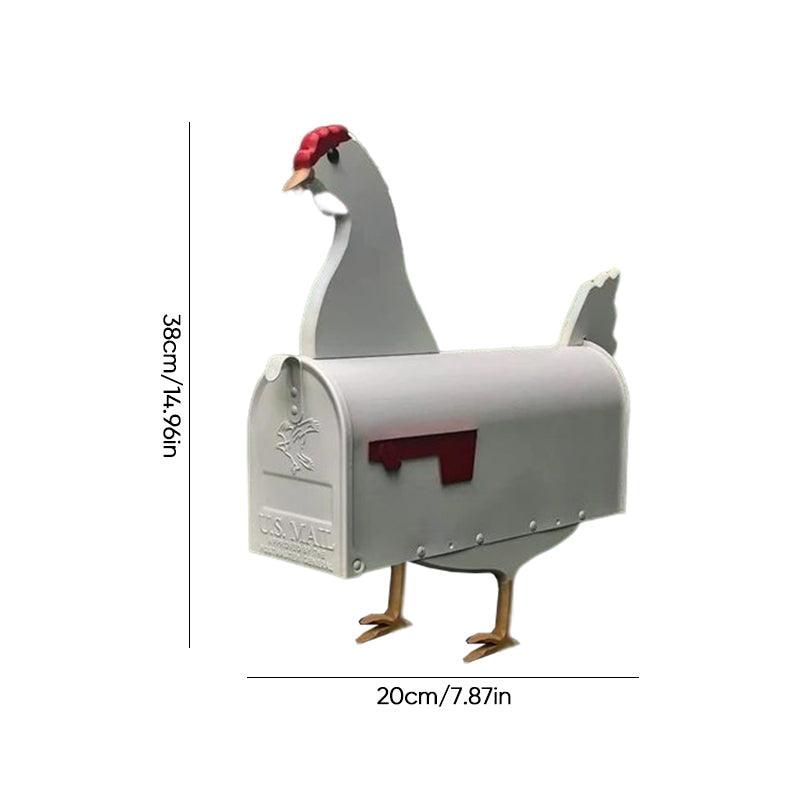 Country Life Mailbox | Charming Design | Weatherproof Metal | 20x20x10 cm