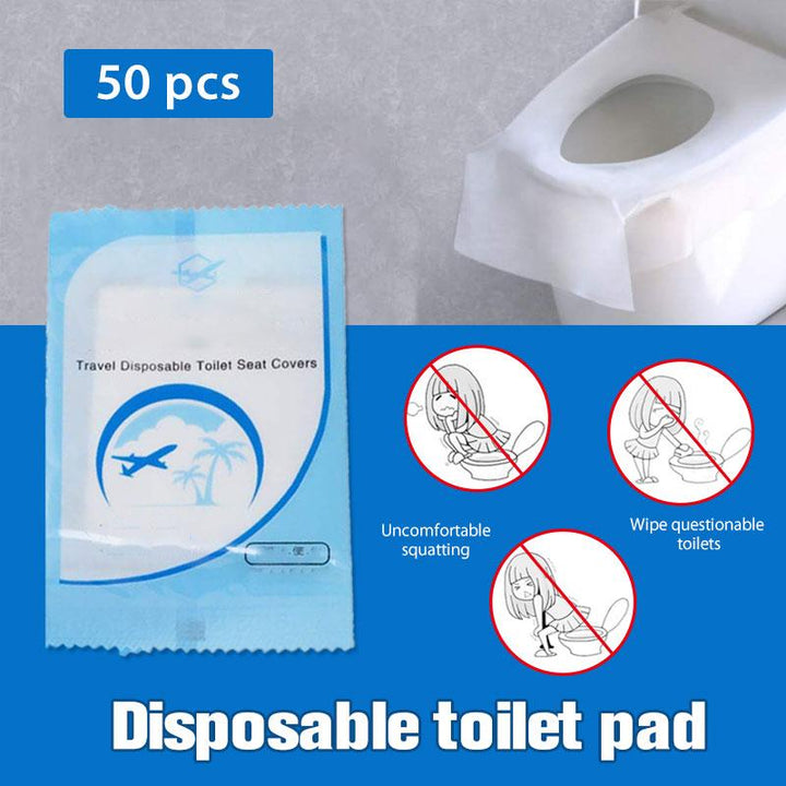 Einweg-Toilettensitzauflagen 50 Stück – Ihr hygienischer Reisebegleiter