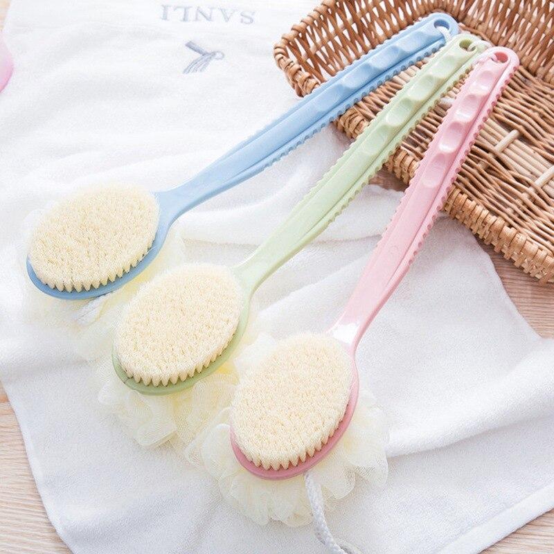 2-in-1 Badewannenbürste mit langem Griff für Peeling