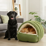 Gemütliche Tierhöhle mit weichem Innenfutter – Ideal für Katzen und Hunde