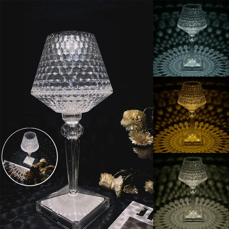 Kristall Tischlampe