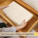 Space-saving, self-compressing storage bag