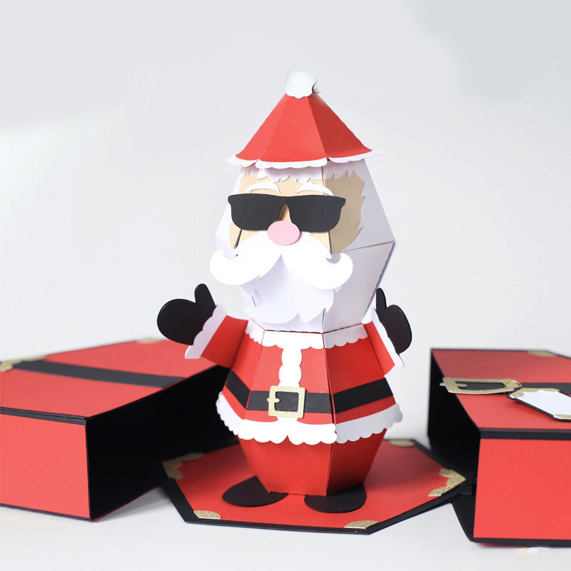 3D Pop-Up Karte - Santa Gag