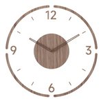 Wanduhr aus Holz mit leiser Mechanik – Modernes Acryl-Design für das Wohnzimmer