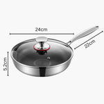 Hochwertige Edelstahl-Pfanne für exzellentes Kochen