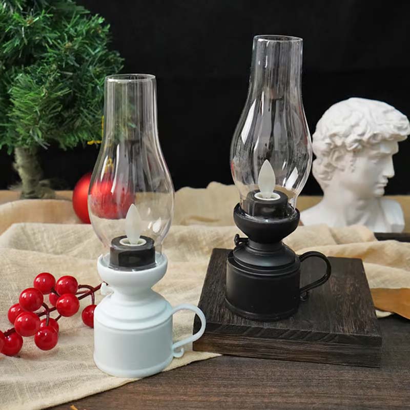 Vintage Öllampe mit LED-Beleuchtung – Elektronisch
