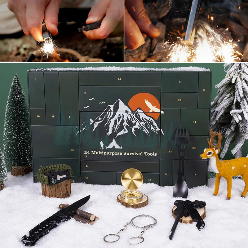 Abenteuerlicher Adventskalender für Outdoor-Fans 2024