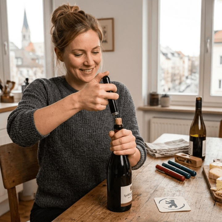 Luftdruck Korkenzieher – Flaschen mühelos öffnen