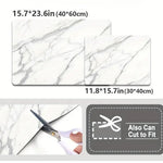 Elegante Geschirr Abtropfmatte mit Marmor-Design