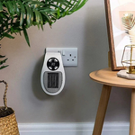 Compact 350W Wall Heater with Remote Control and LED Display