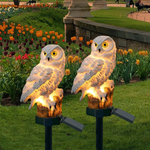 Solarbetriebene Gartenlampen im Eulendesign – Außenbeleuchtung