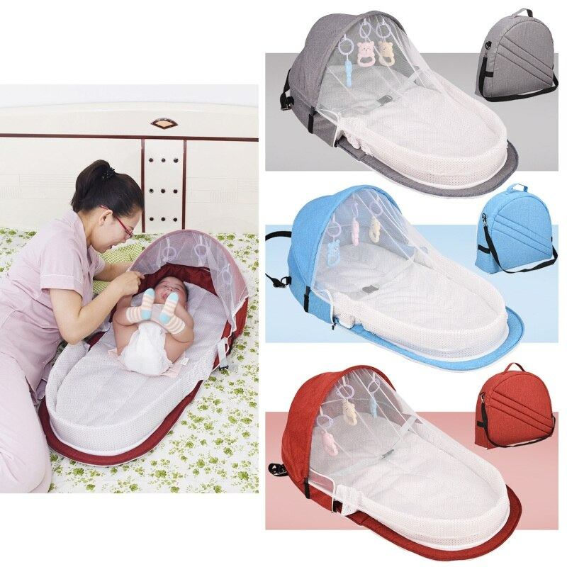 Tragbares Babybett mit Moskitonetz – Leicht und perfekt für unterwegs