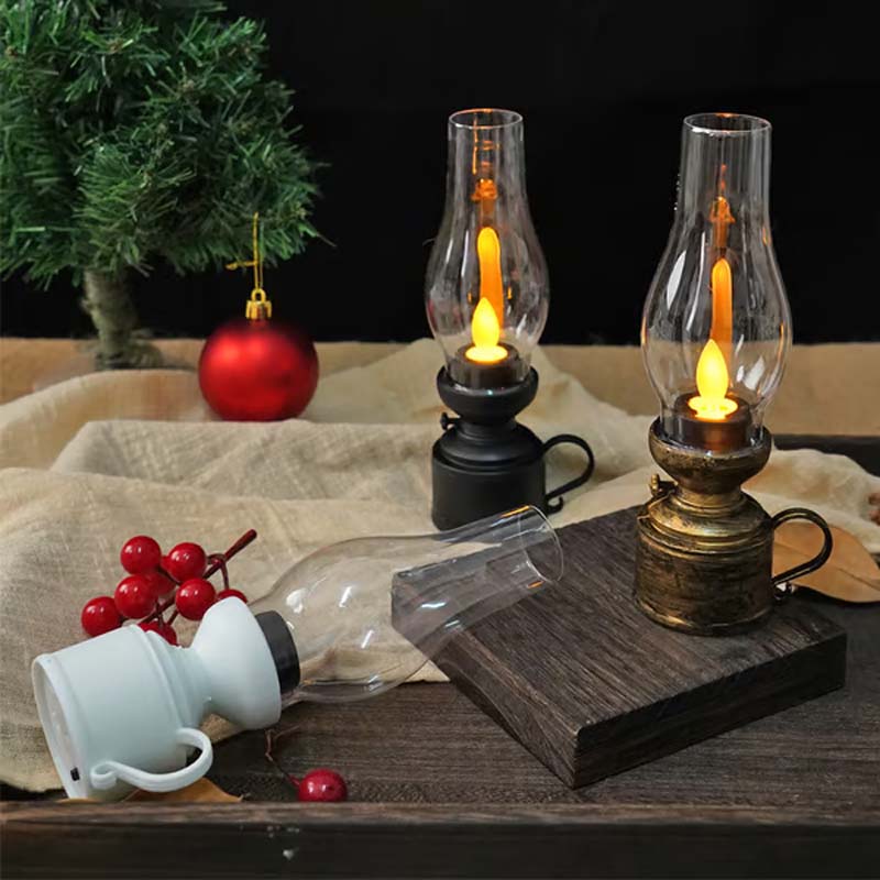 Vintage Öllampe mit LED-Beleuchtung – Elektronisch