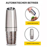 Automatic spice grinder with gravity sensor