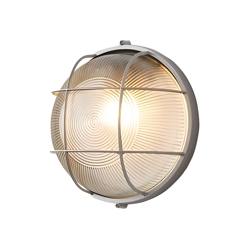 Elegant outdoor wall light in retro industrial style – Oval or Round