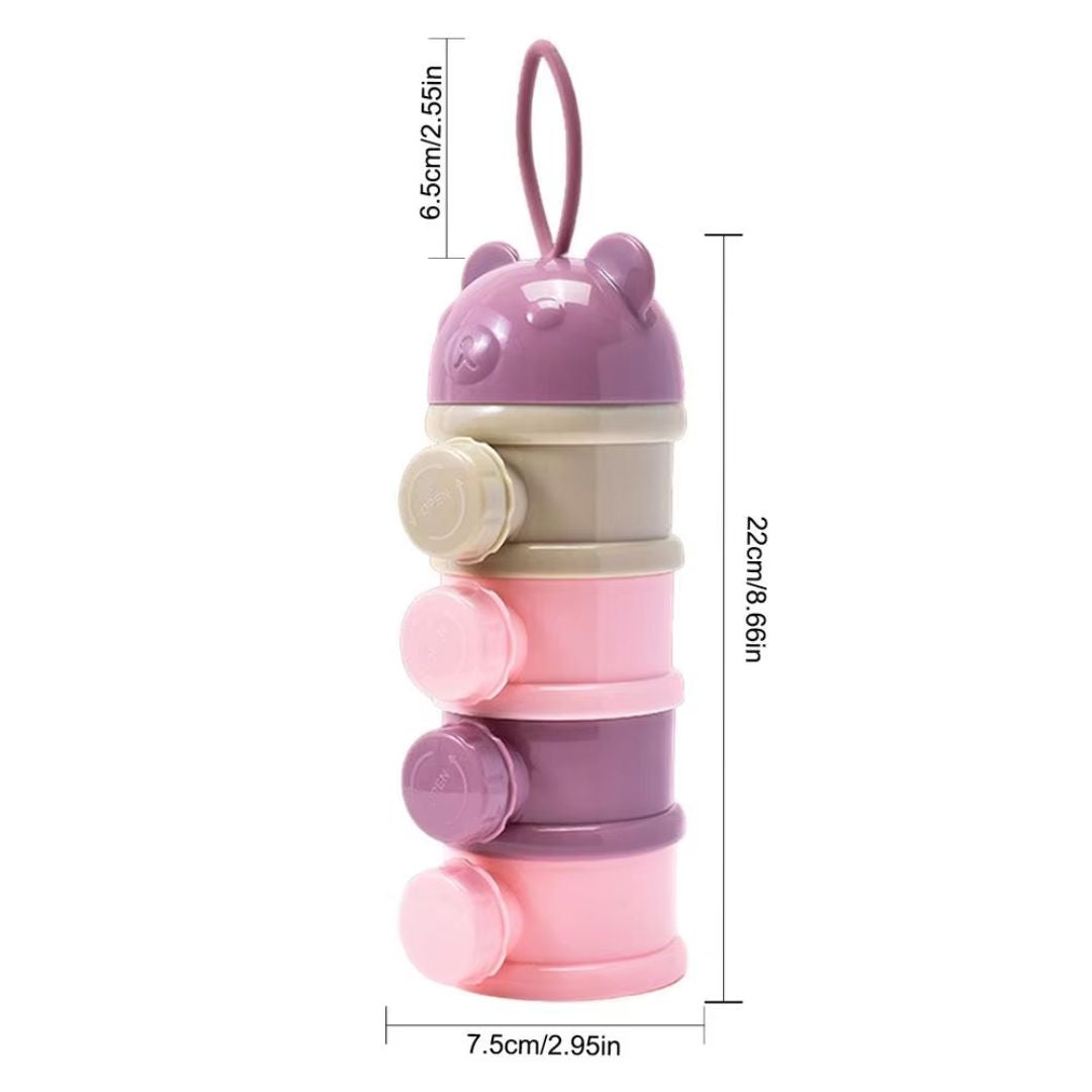 Stapelbarer Behälter für Baby-Milchpulver und Snacks – Milchpulver Spender
