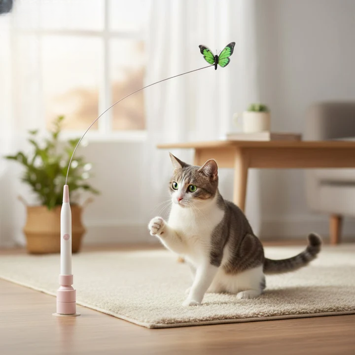 Interaktives Schmetterlingsspielzeug für Katzen – Aktiv und Unterhaltsam