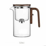 Elegante Glaskanne mit Holzgriff – 520ml