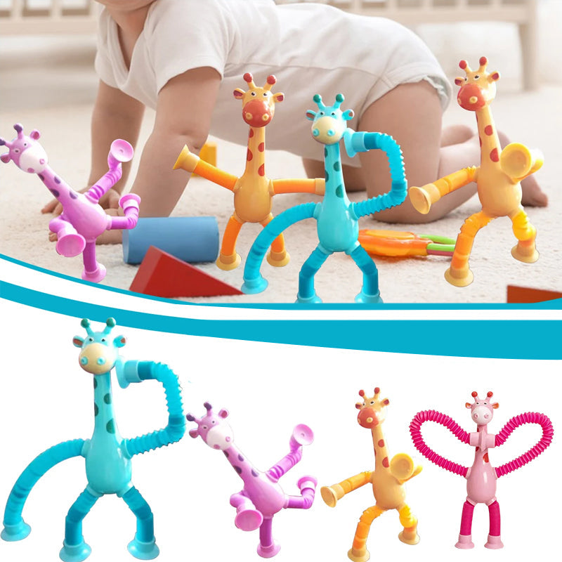 FlexiGiraffe | Das bunte Spielzeug mit Saugnapf für kreative Kinder