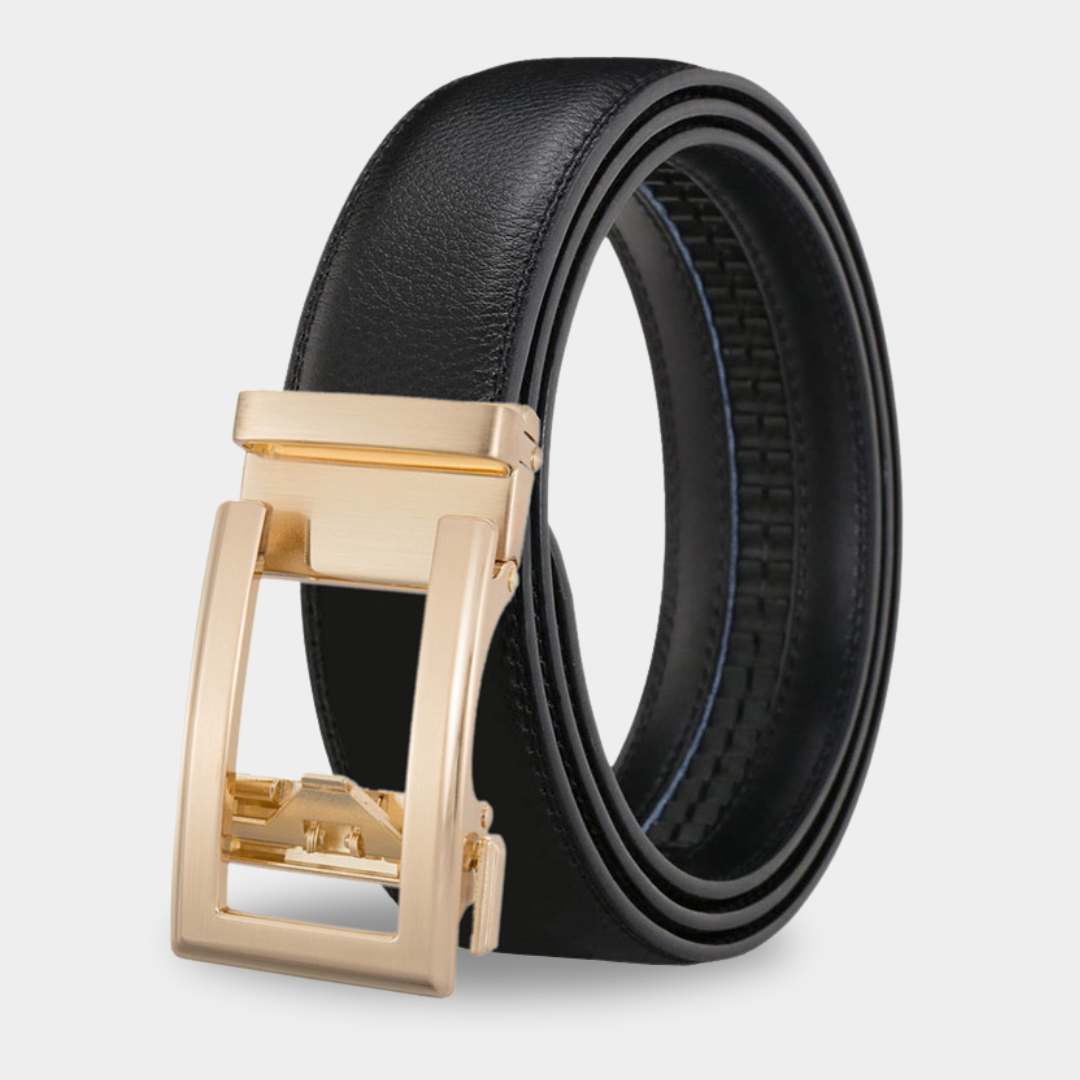 Stylish Men's Belt with Automatic Buckle | Elegance & Flexibility