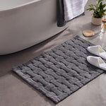 Elegante Badematte, 70x120 cm, Dunkelgrau