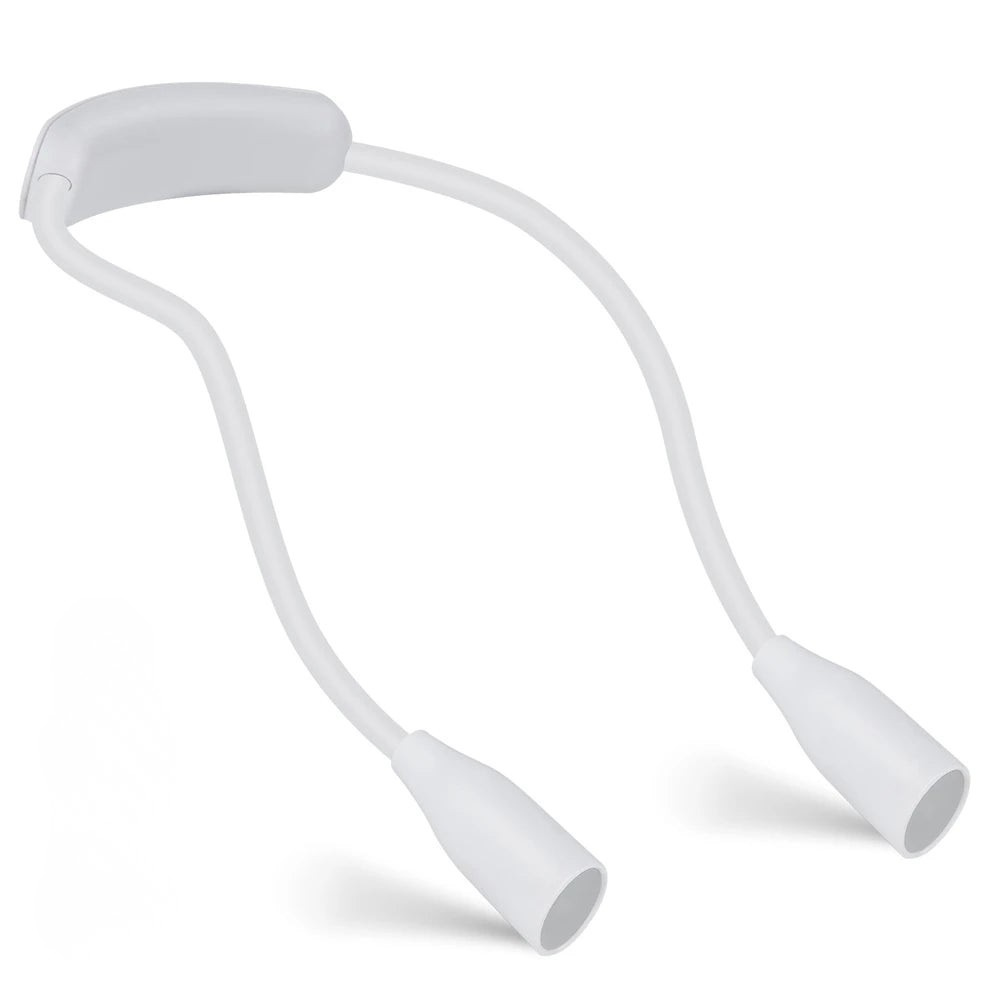 Wiederaufladbare LED Nackenlampe mit 3 Lichtfarben und Dimmfunktion